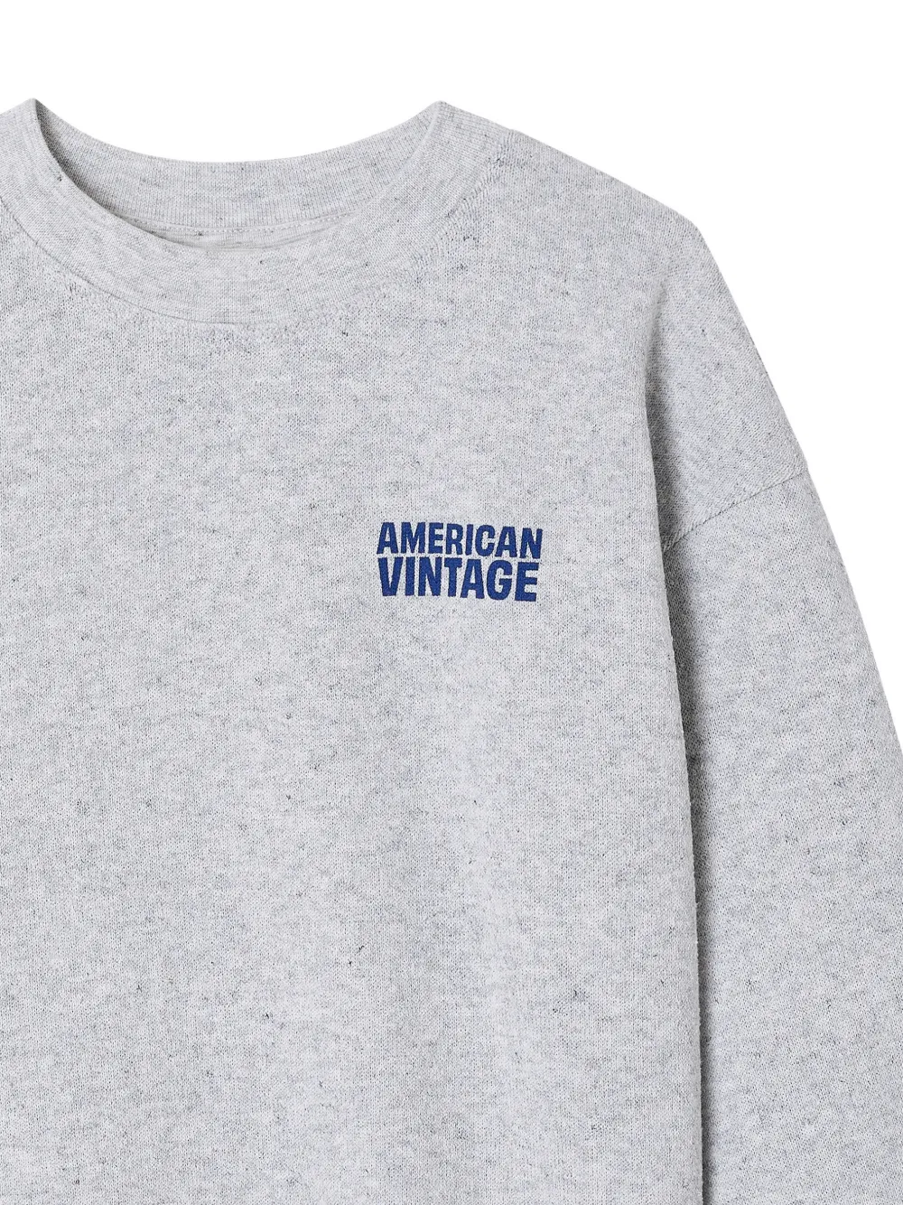 American Vintage Kids Evona sweater met logo-print Grijs
