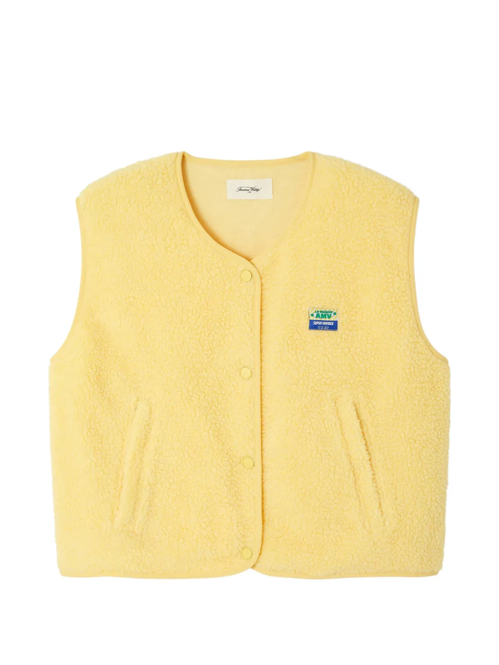 American Vintage Hokton faux-shearling gilet - Giallo