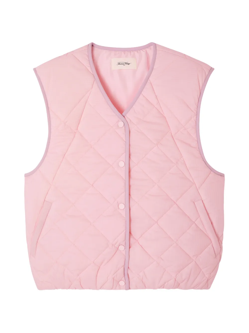 American Vintage Yupibam Quilted Jacket In 핑크