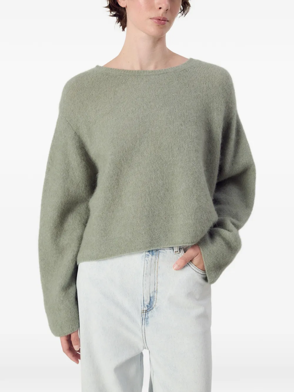 American Vintage Vitow boxy trui Groen