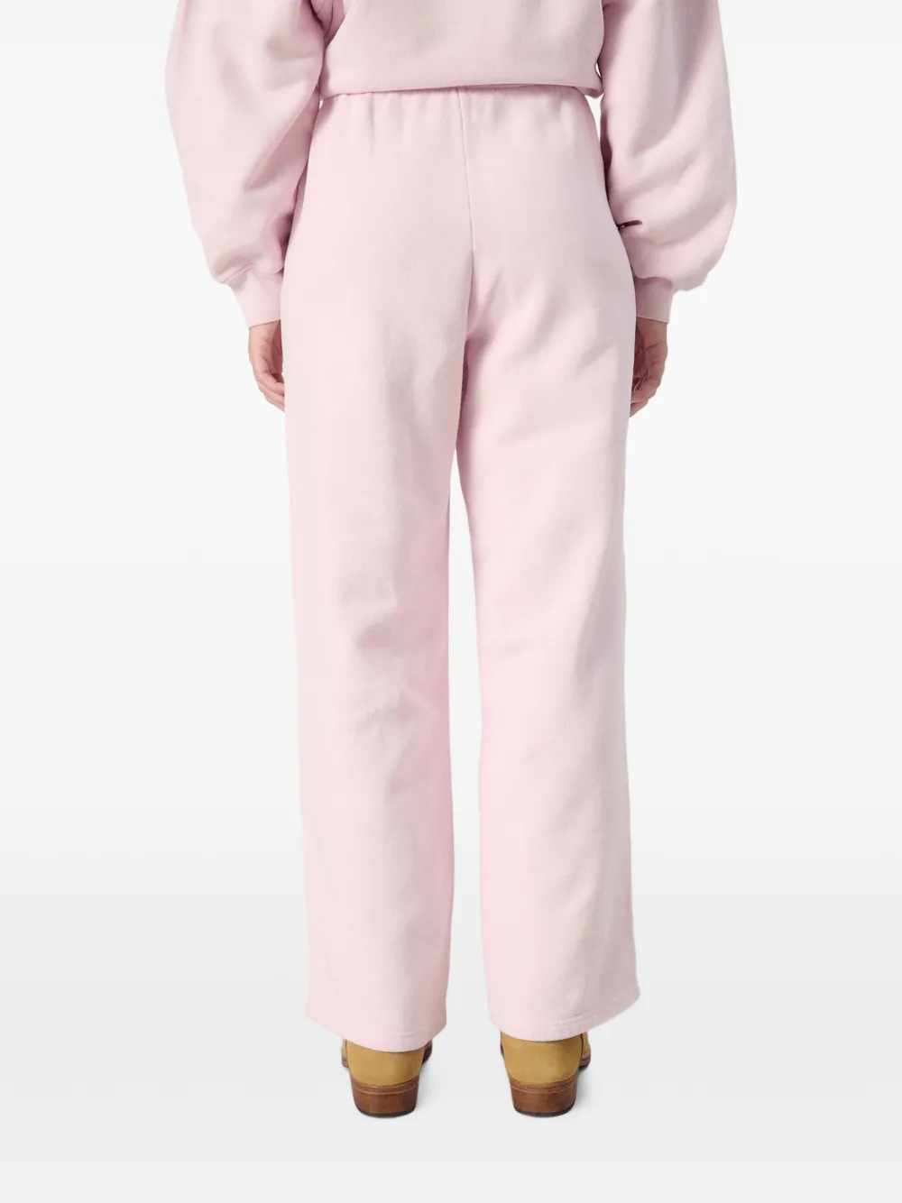 American Vintage Plizzy trainingsbroek met logo-patch Roze