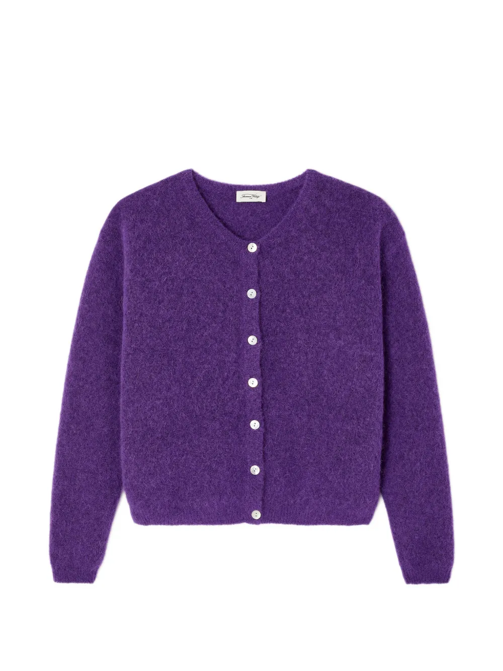 American Vintage Vitow fluffy knit cardigan - Violett