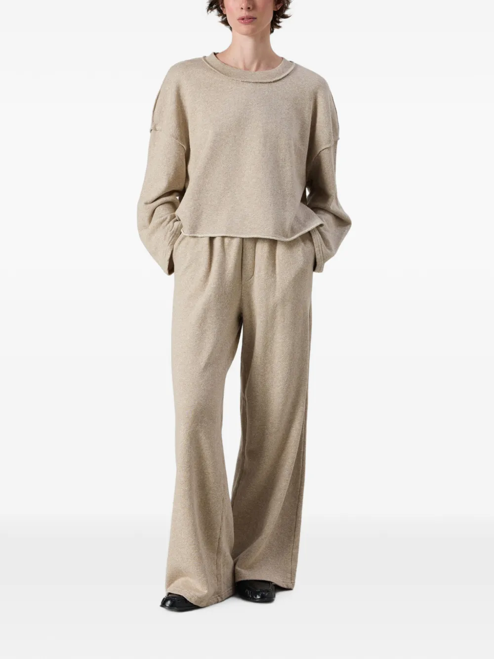 American Vintage Dantown trainingsbroek met gemêleerd effect Beige
