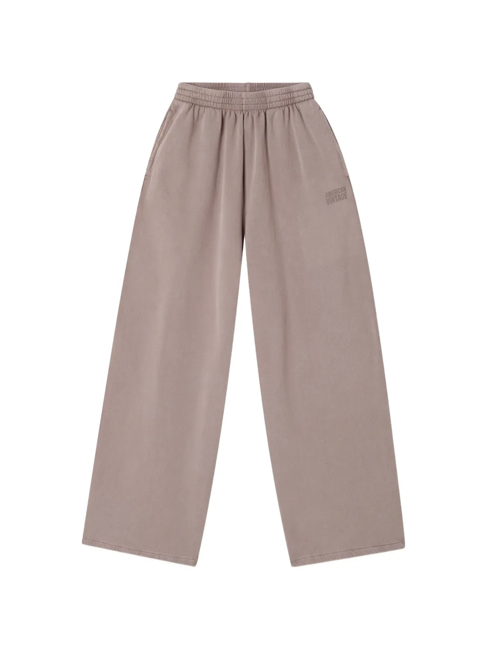 American Vintage Loose-fitting Track Pants In 뉴트럴