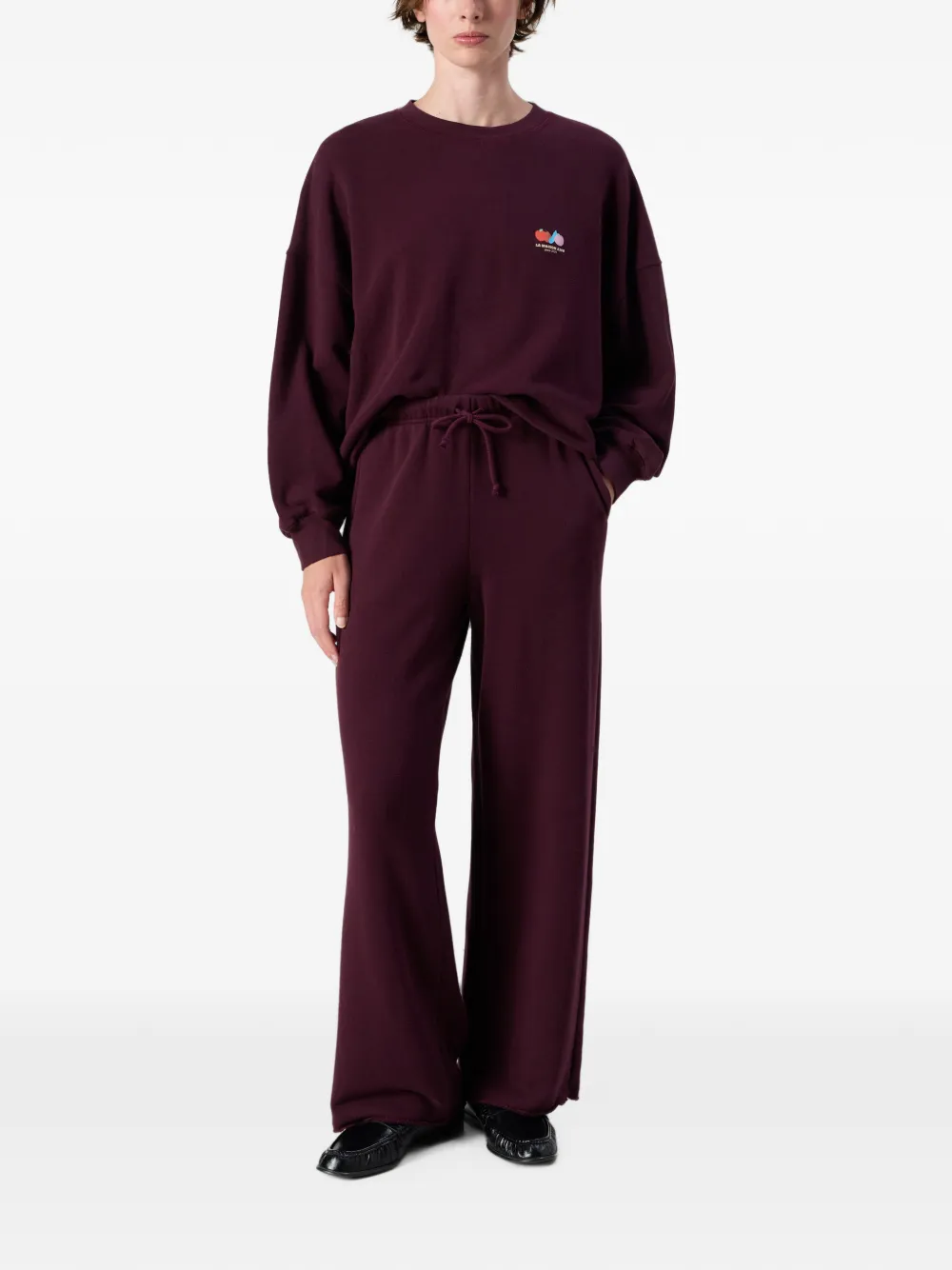 American Vintage Atubay drawstring track pants Rood