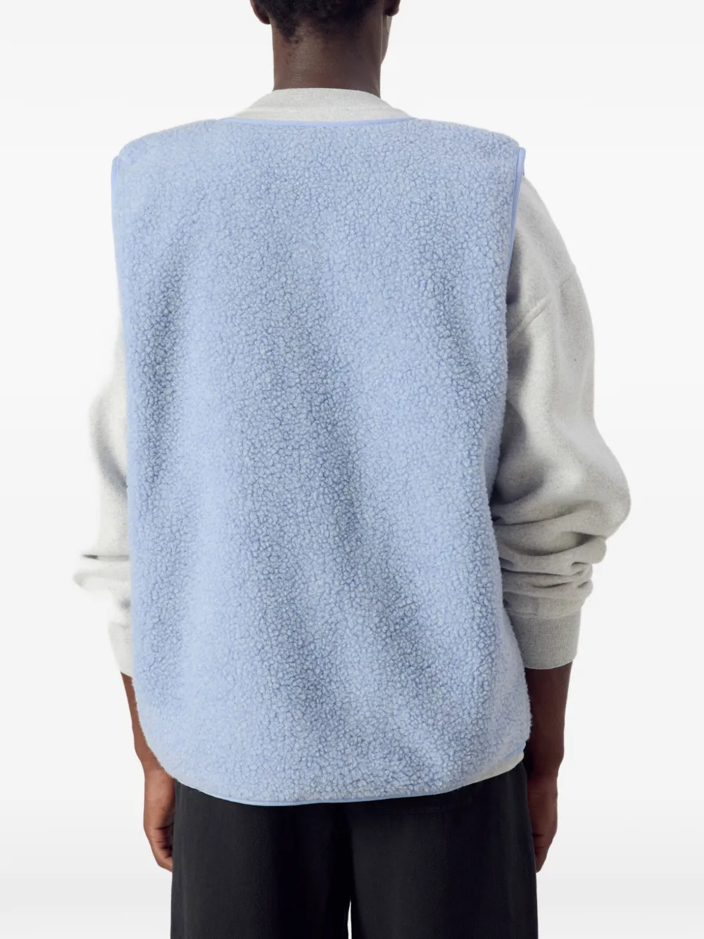 American Vintage Hoktown gilet van imitatielamswol Blauw