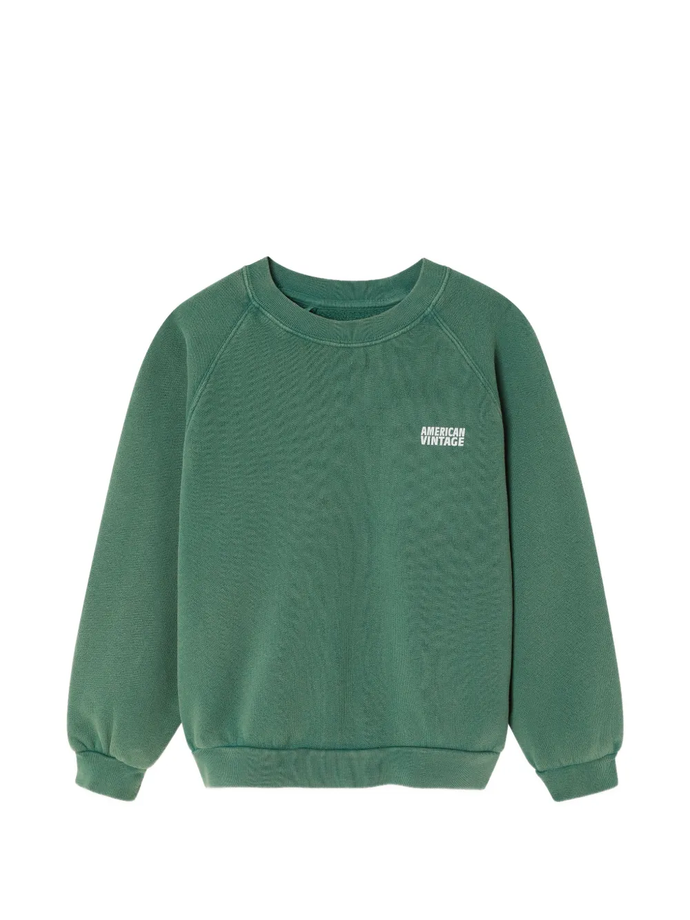 American Vintage Kids Maglione Izubird con maniche raglan - Verde