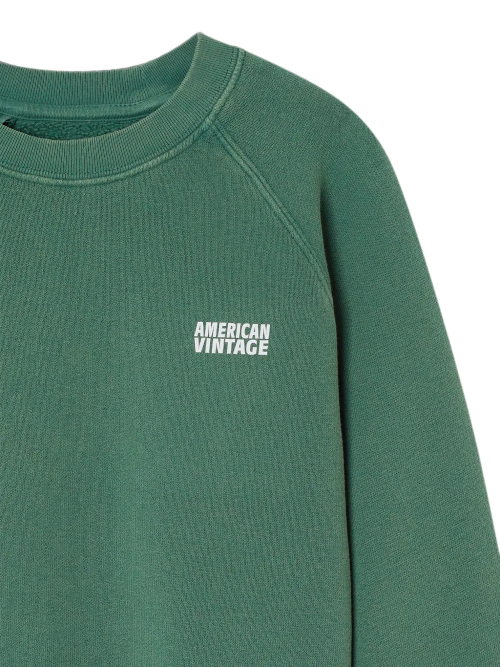 American Vintage Kids Izubird trui met raglan mouwen Groen