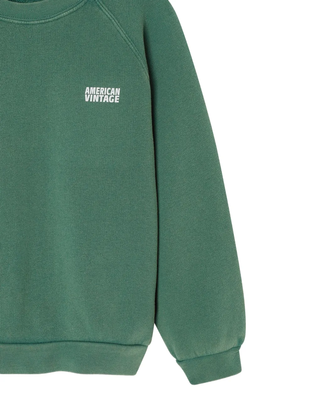 American Vintage Kids Izubird trui met raglan mouwen Groen