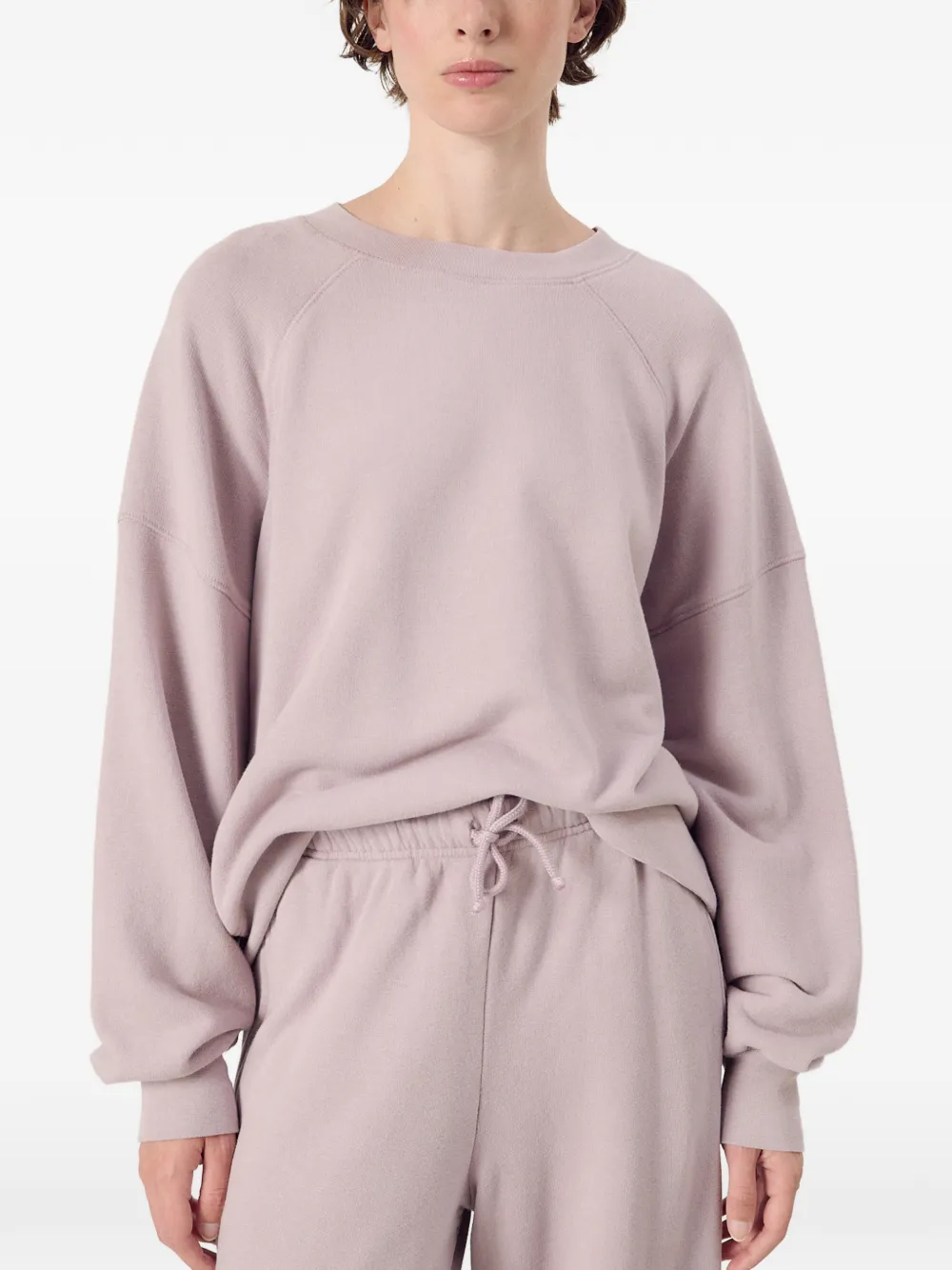 American Vintage Atubay sweater met raglan mouwen Roze