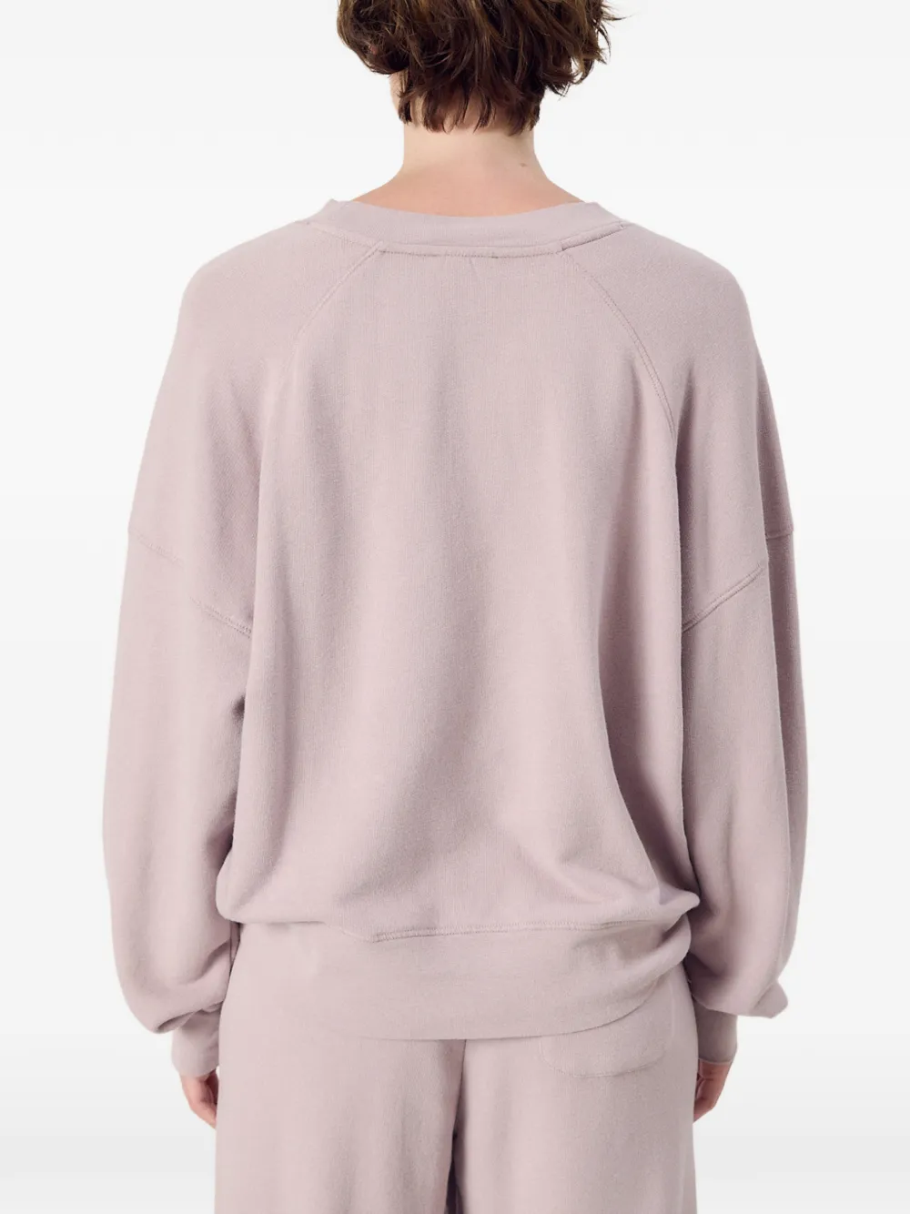 American Vintage Atubay sweater met raglan mouwen Roze