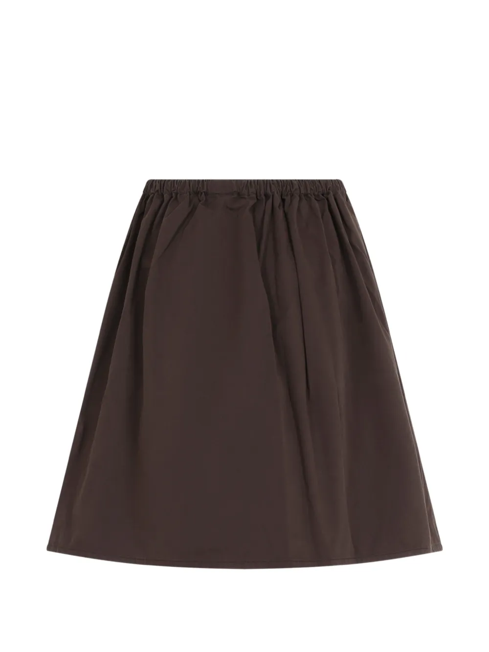 Miu Gabardine rok met verwassen effect Bruin