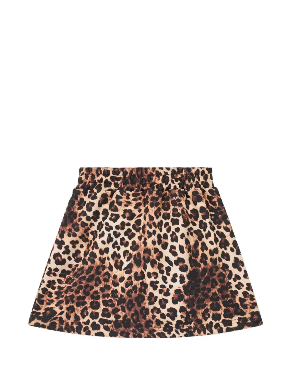 Gcds Kids Rok met luipaard-print en geborduurd logo Bruin