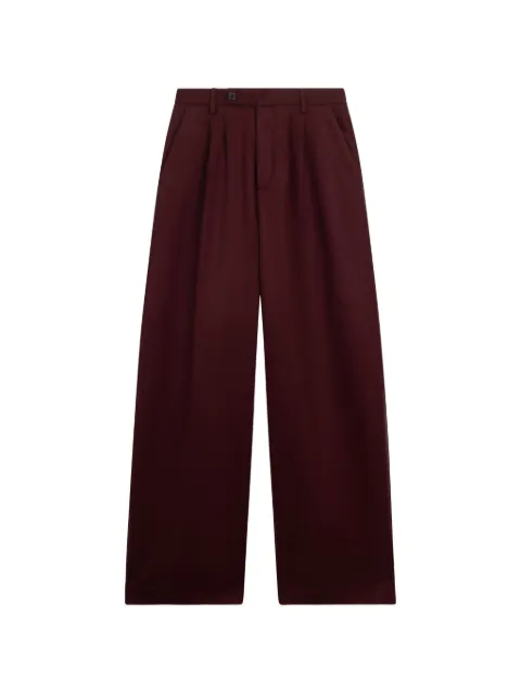 GCDS pleated wide-leg trousers