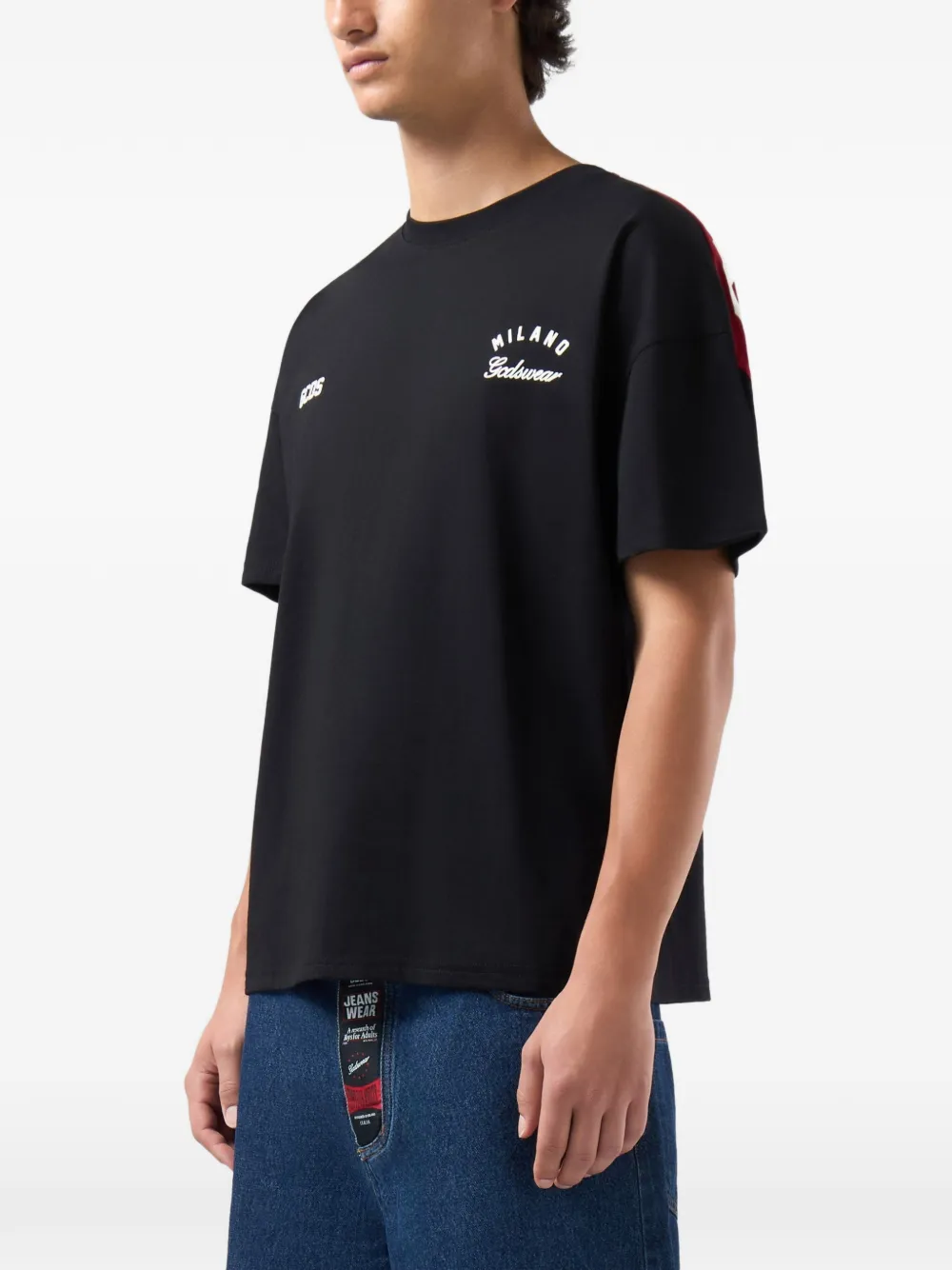 GCDS T-shirt met logoprint Zwart