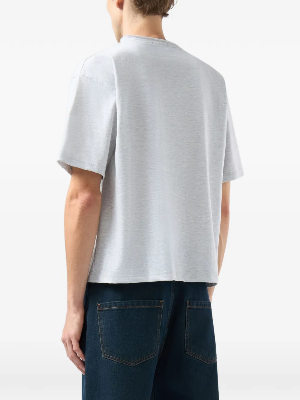 GCDS T-shirt met grafische print Grijs