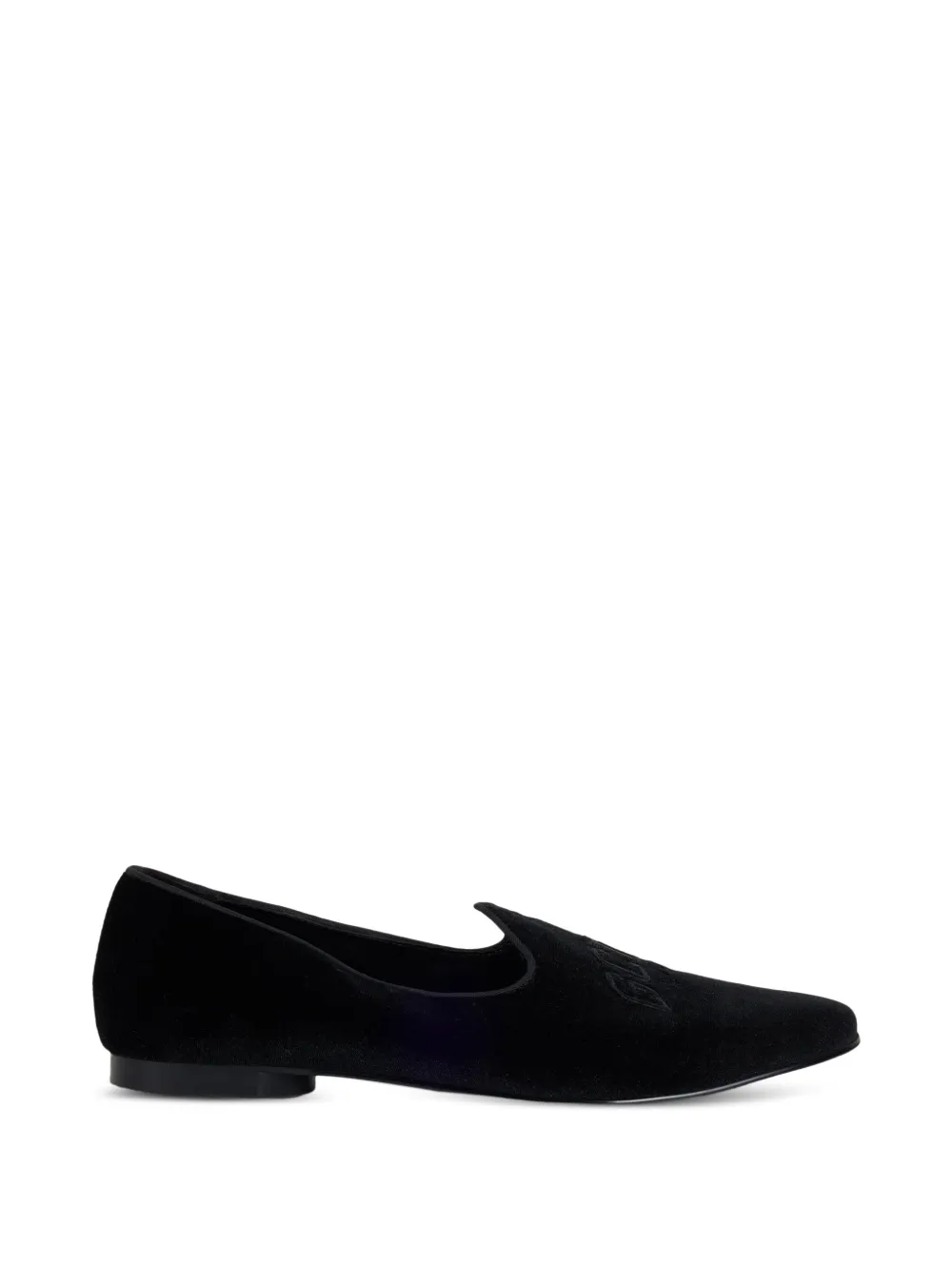 GCDS Mocassini con ricamo - Nero