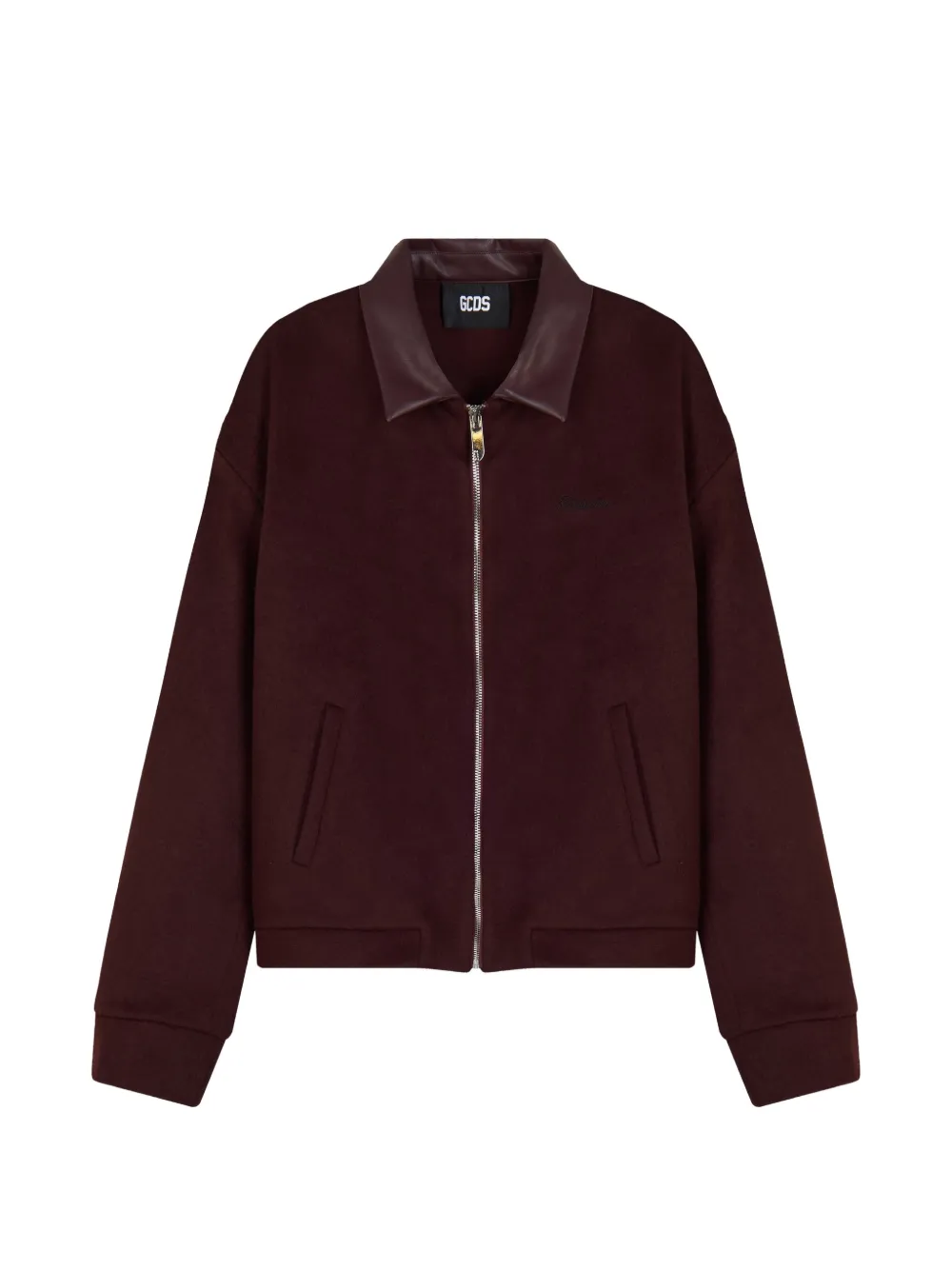 GCDS zip-up blouson jacket | Red | Image 1
