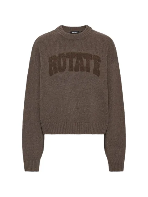 ROTATE BIRGER CHRISTENSEN crewneck sweater brown