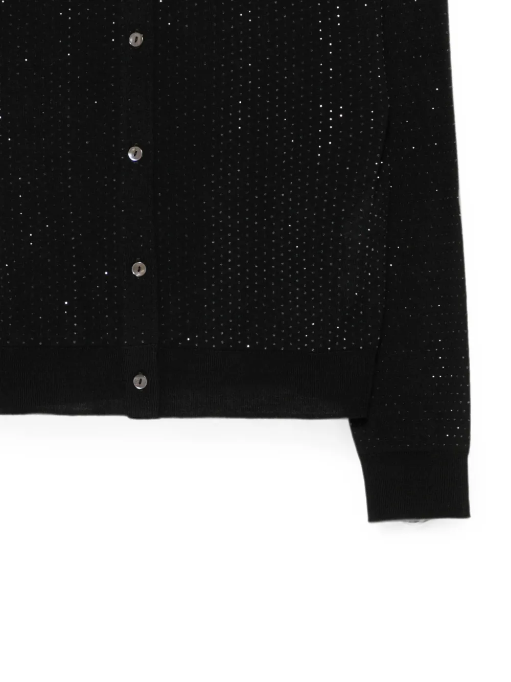 P.A.R.O.S.H. Vest verfraaid met stras Zwart