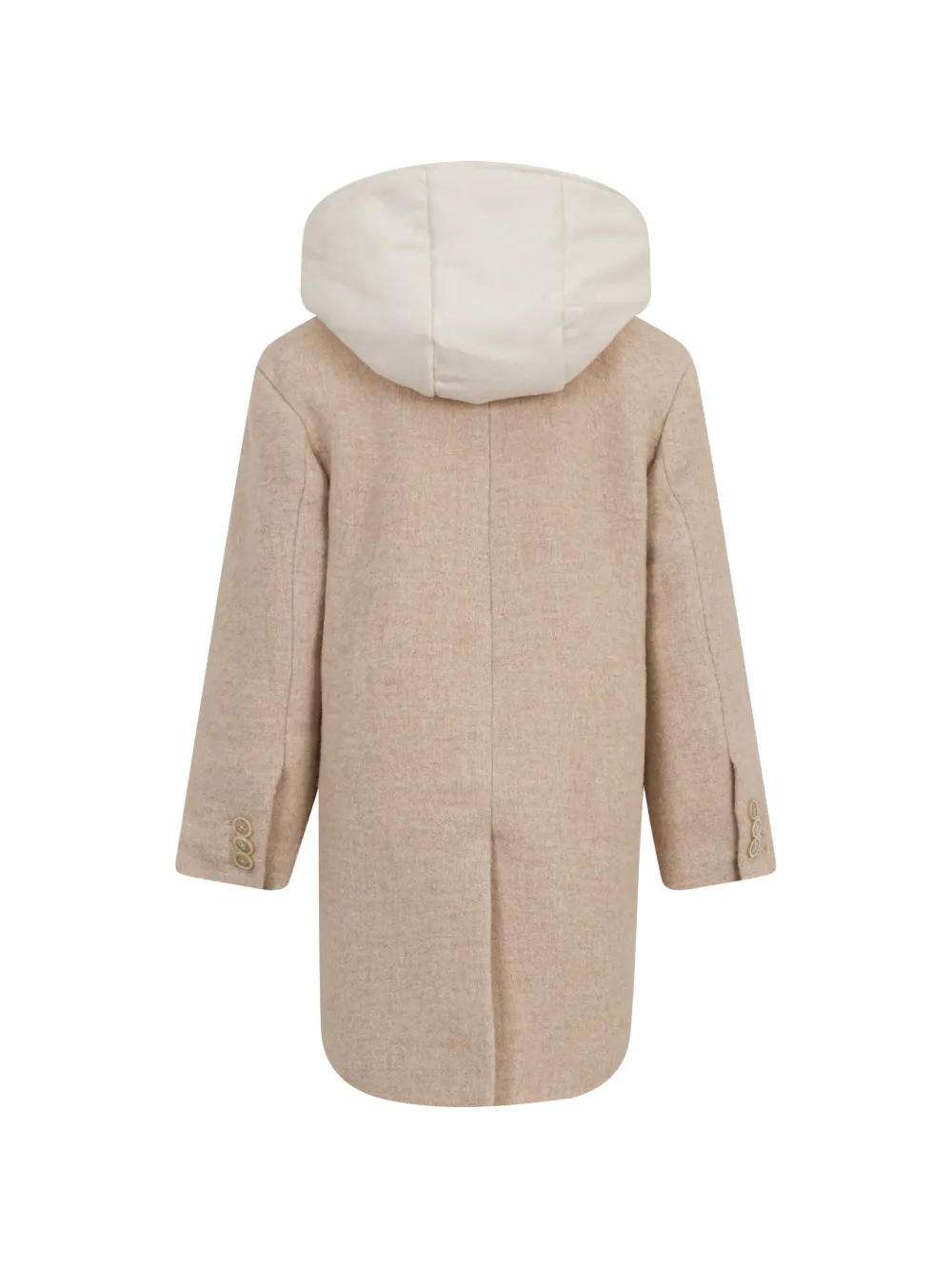 Eleventy Kids Jas met enkele rij knopen Beige