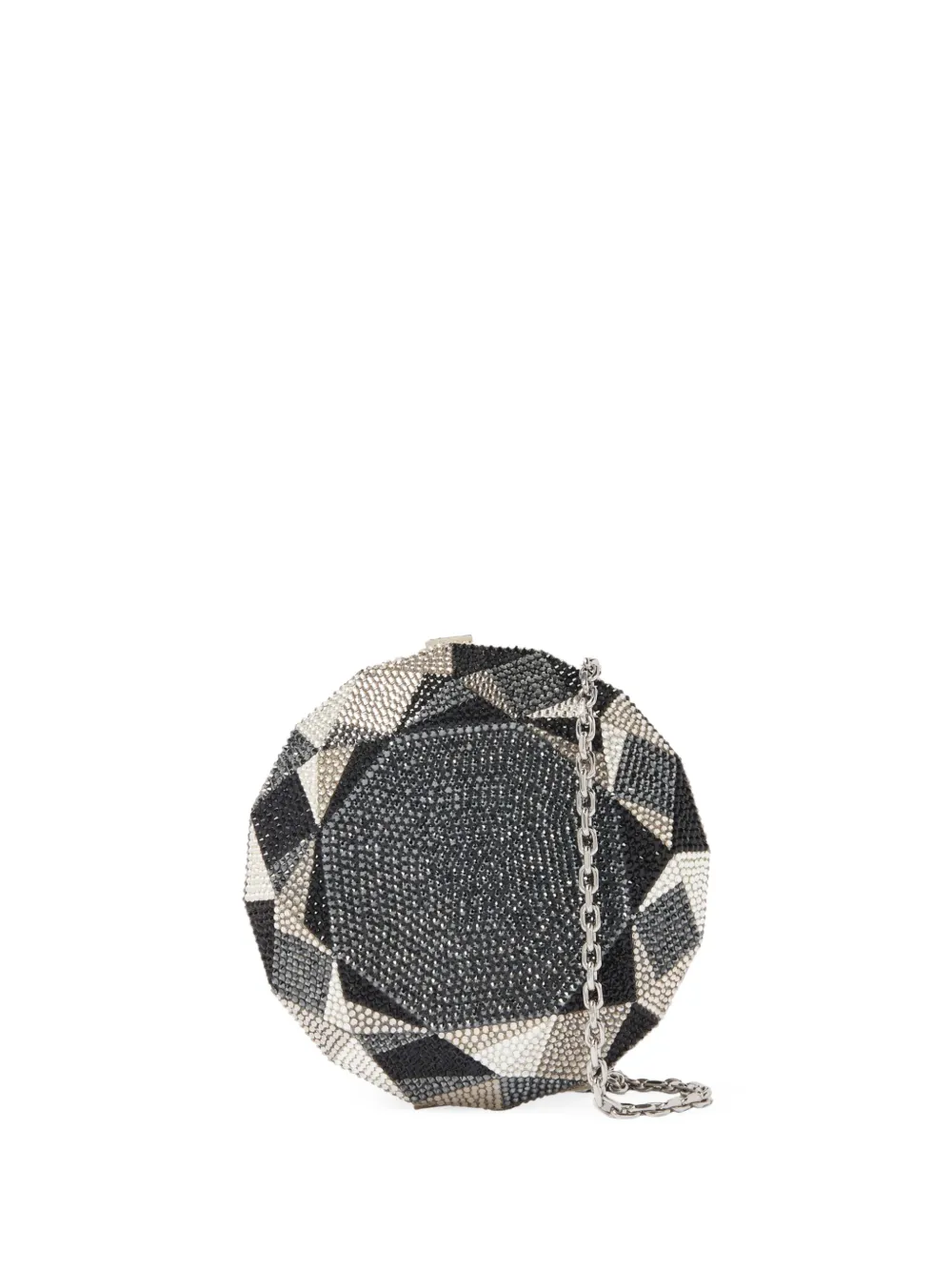 Judith Leiber Diamond geometric clutch bag - Nero