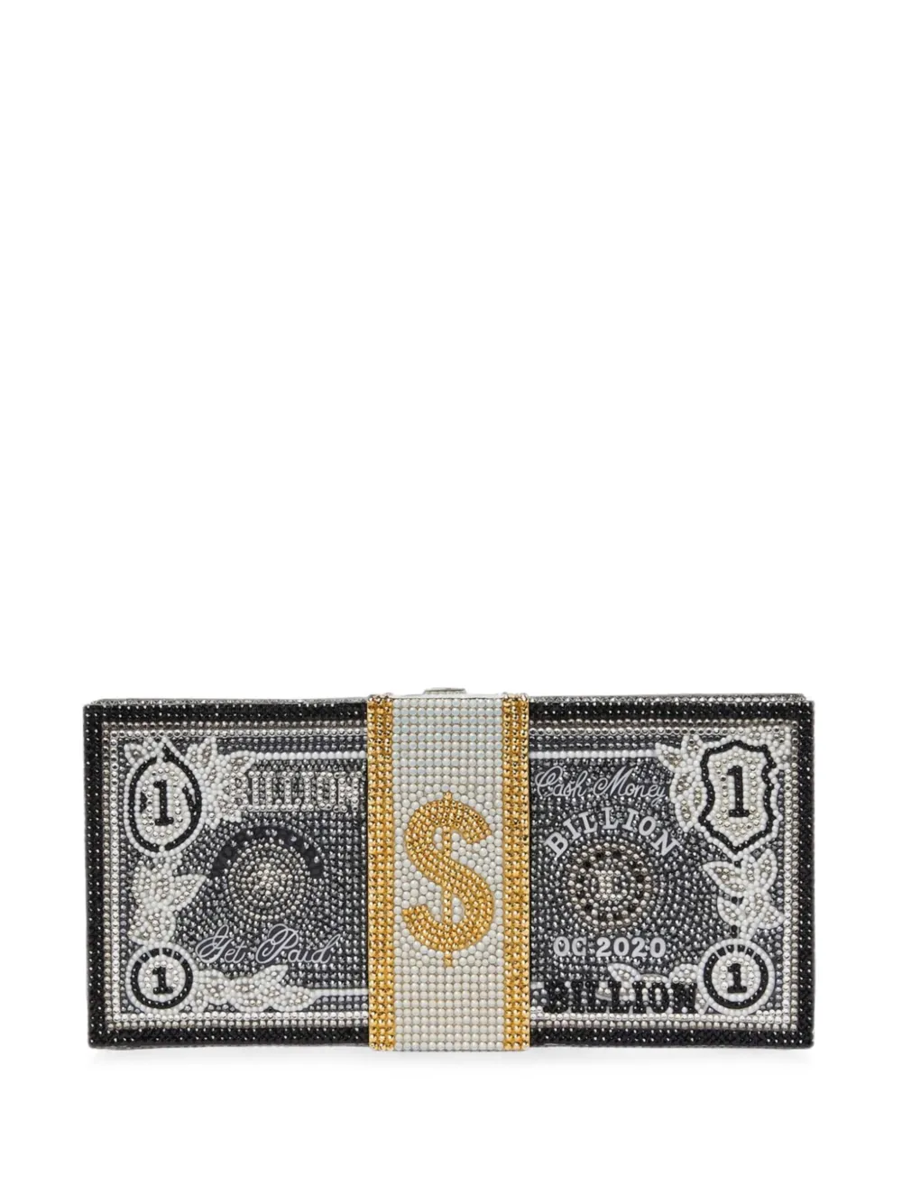 Judith Leiber Stack Of Cash Billions crystal-embellished money-stack clutch bag - Schwarz