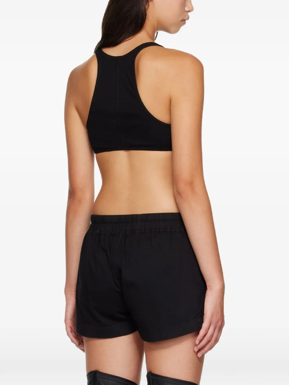 Rick Owens DRKSHDW Horny cropped top Zwart