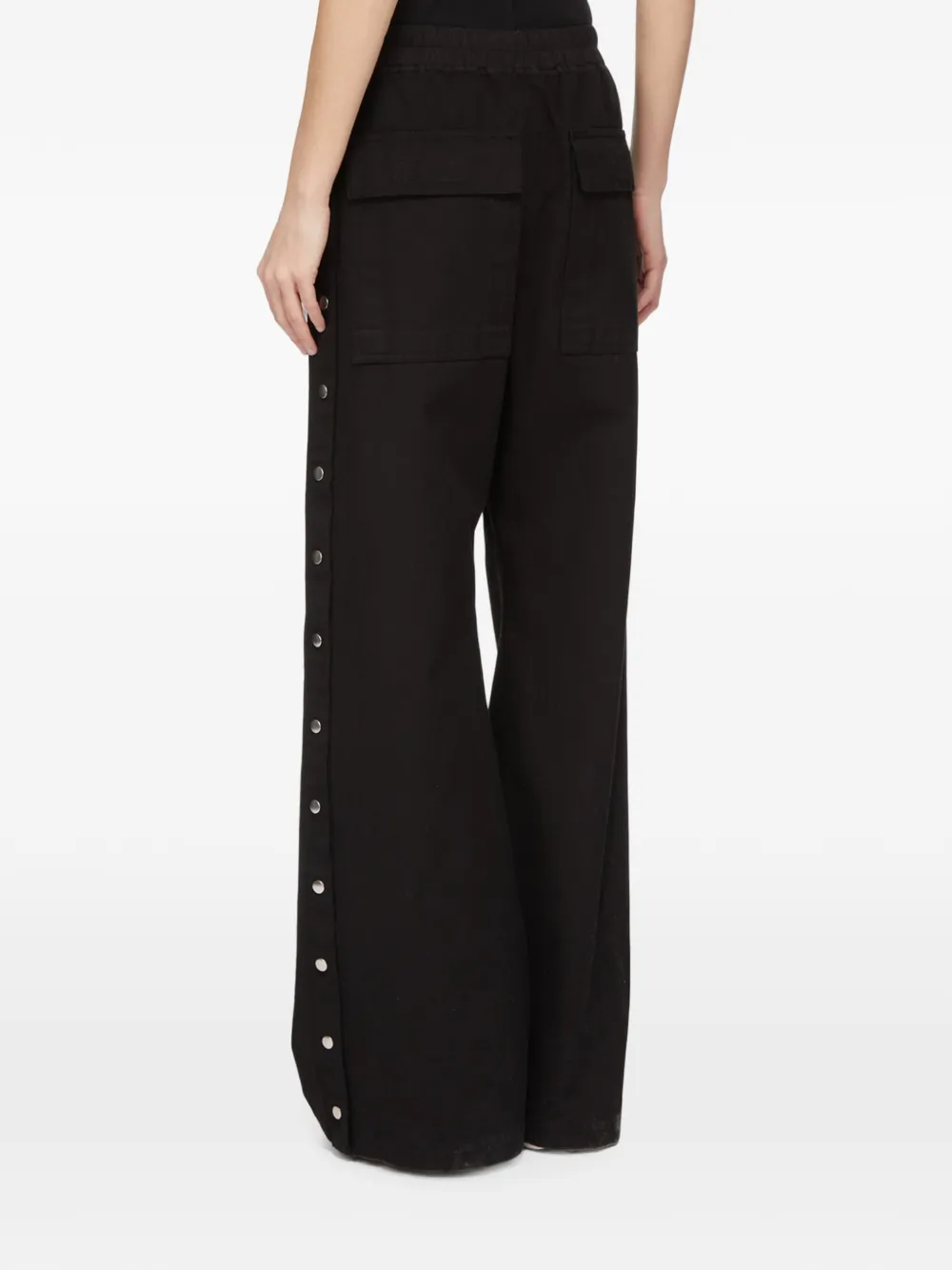 Rick Owens DRKSHDW Pusher broek met drukknoop Zwart