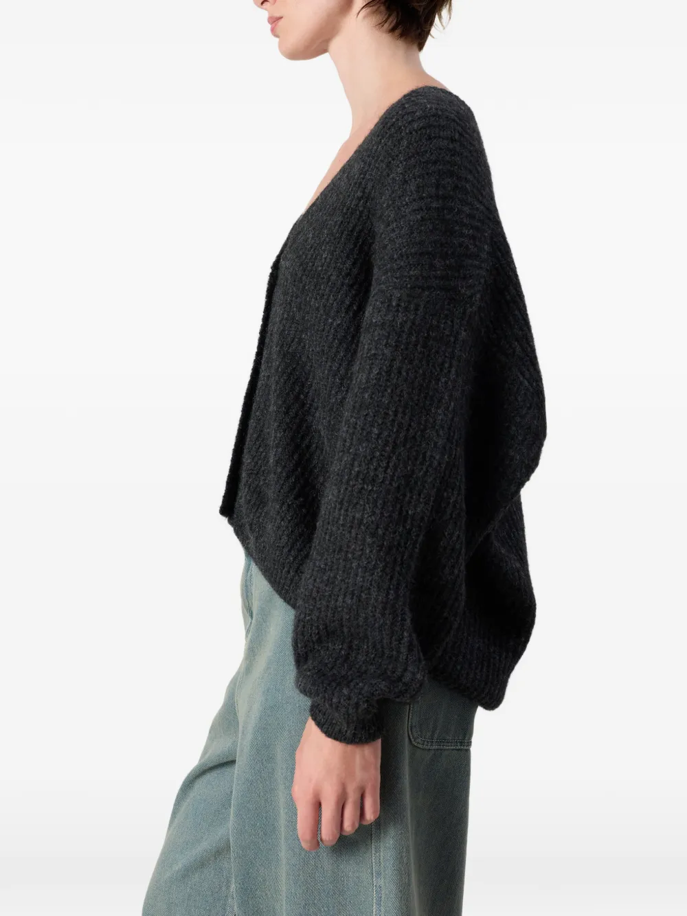 American Vintage East oversized vest Grijs