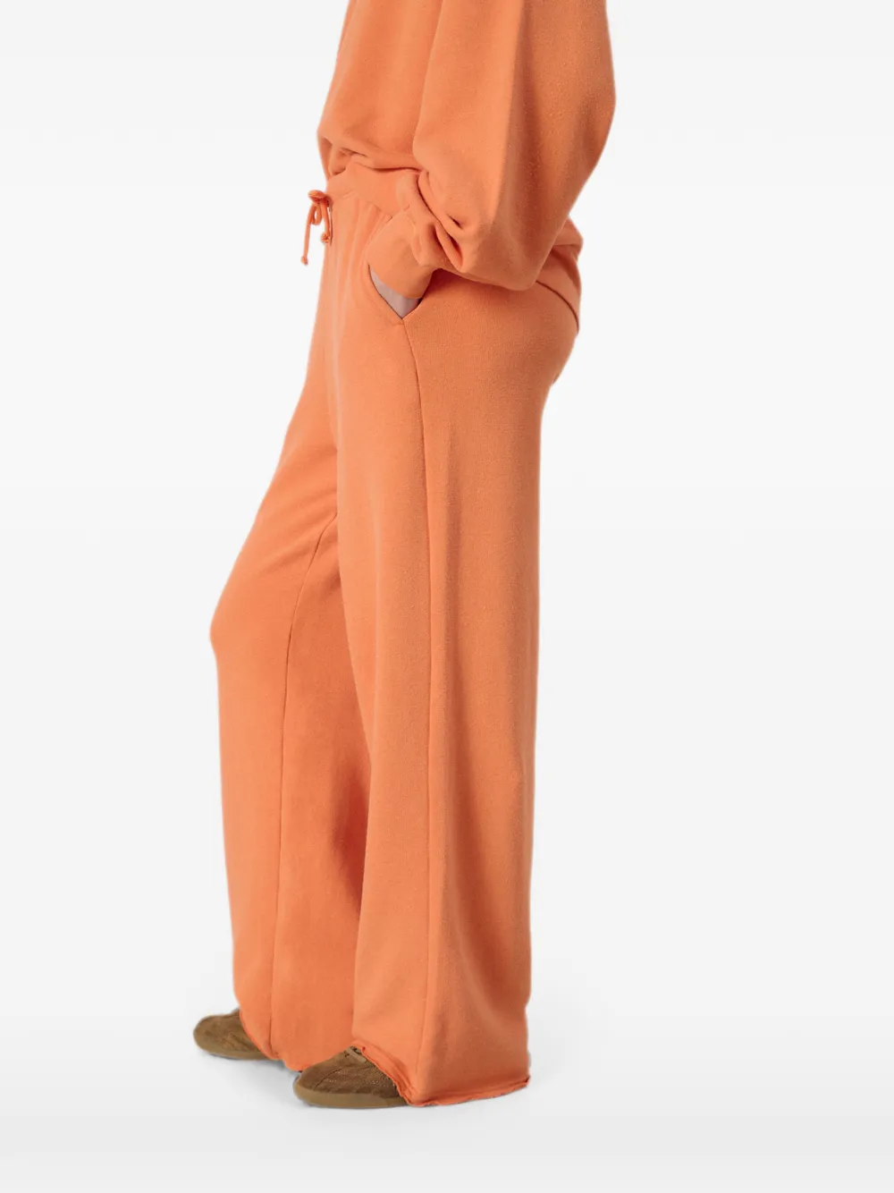 American Vintage Atubay trainingsbroek met geborstelde afwerking Oranje