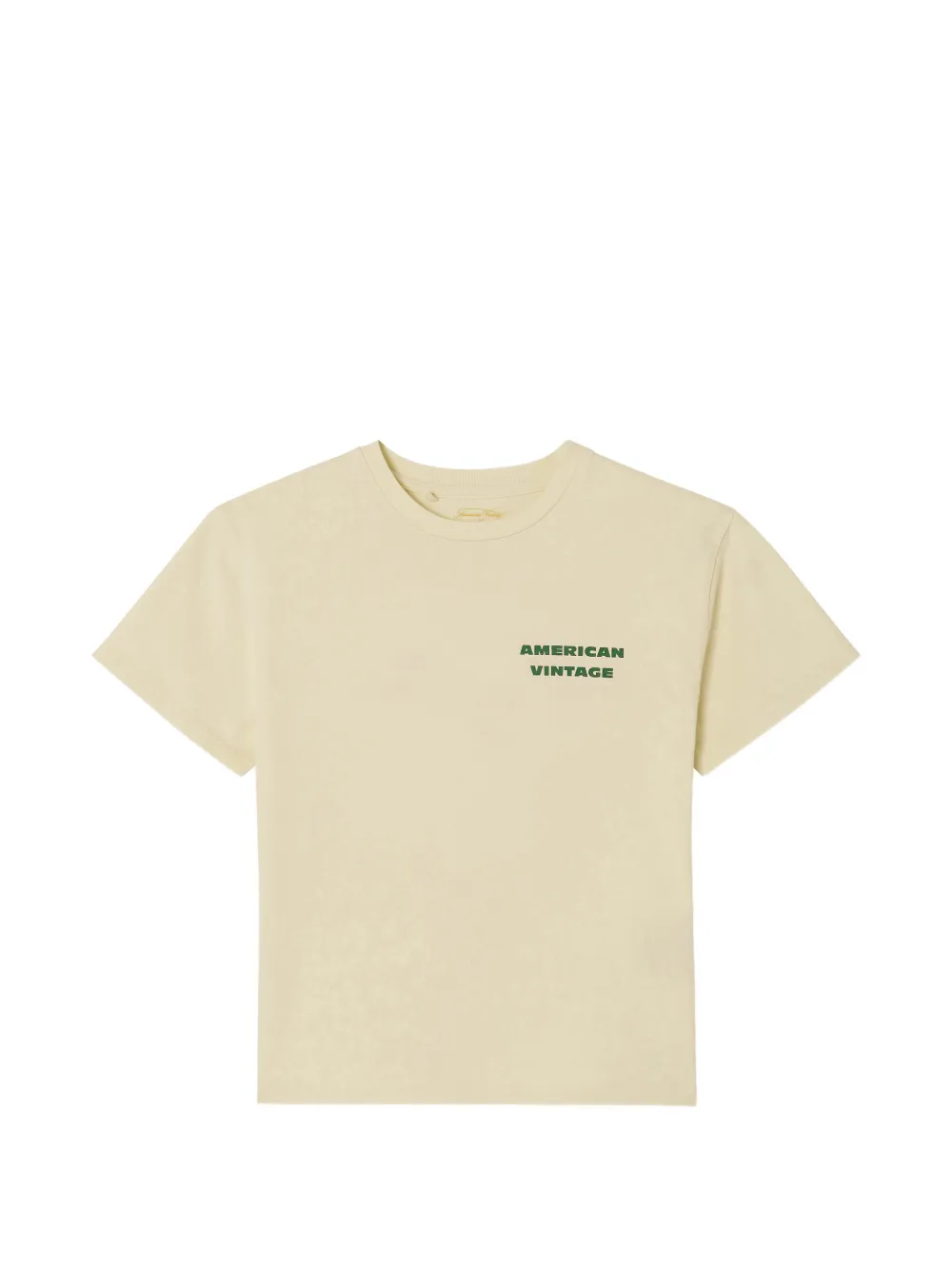 American Vintage Kids Fizvalley logo-print cotton T-shirt - Toni neutri