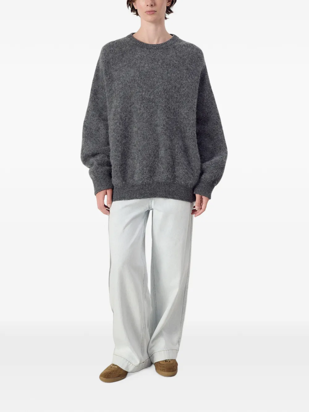 American Vintage Vitow oversized trui Grijs