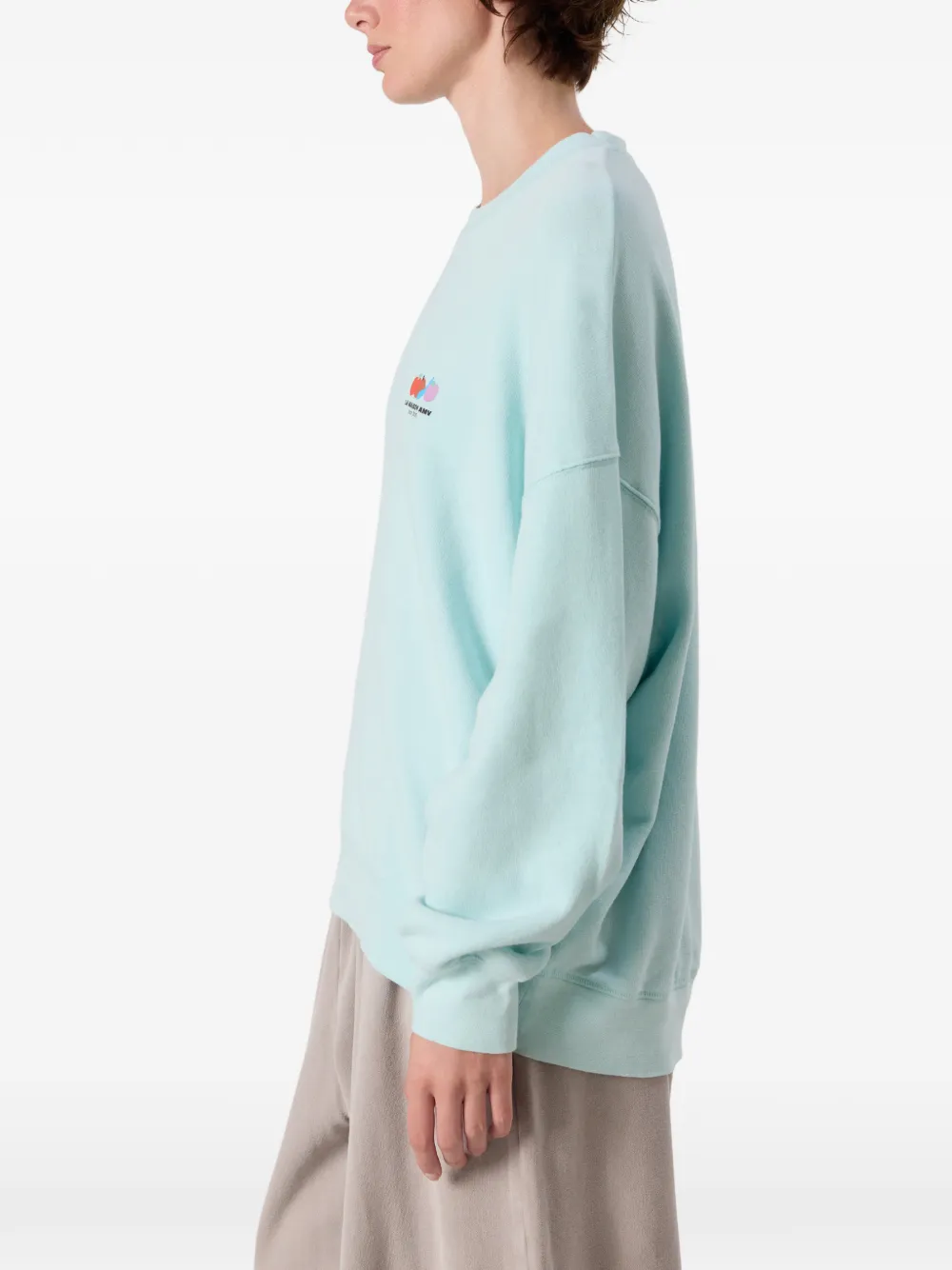 American Vintage Atubay sweater met logoprint Groen