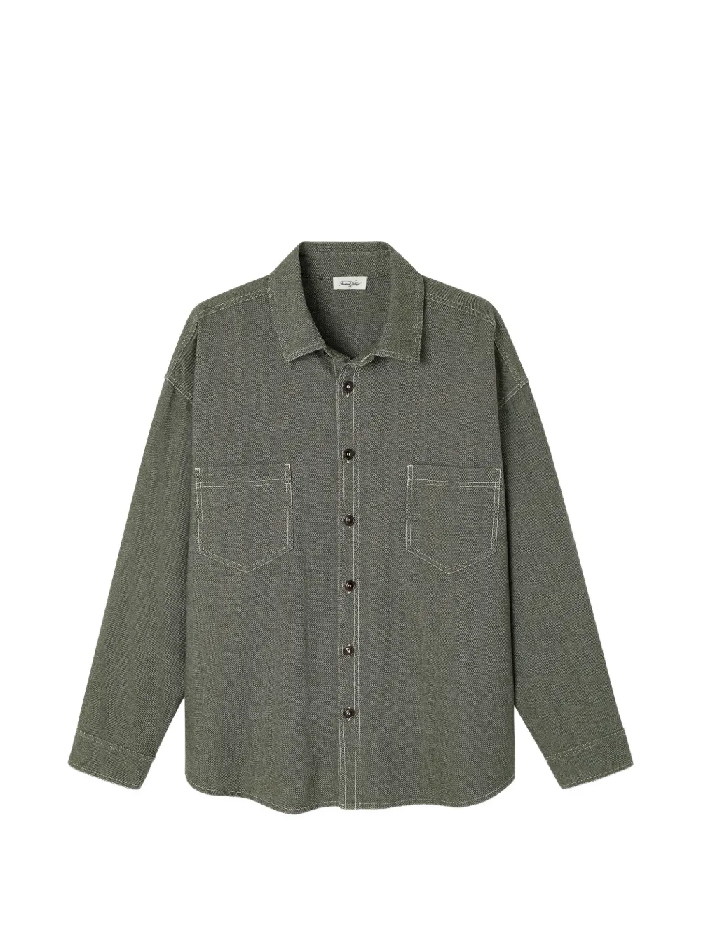 American Vintage Hemd mit lockerem Schnitt - Grün