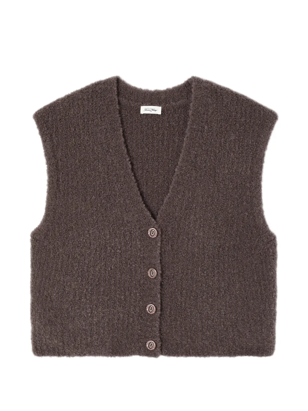 American Vintage Zolly sleeveless cardigan - Brown