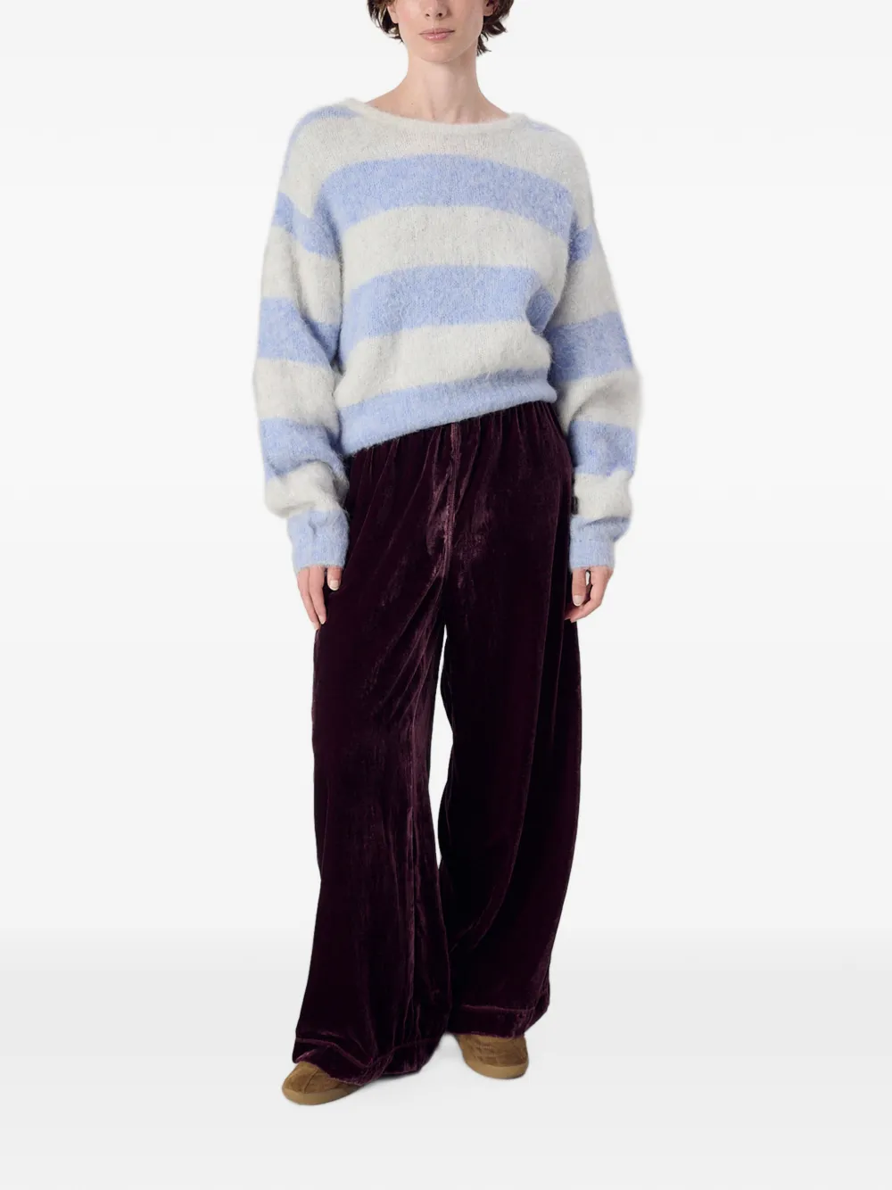 American Vintage Niby gestreepte trui Blauw