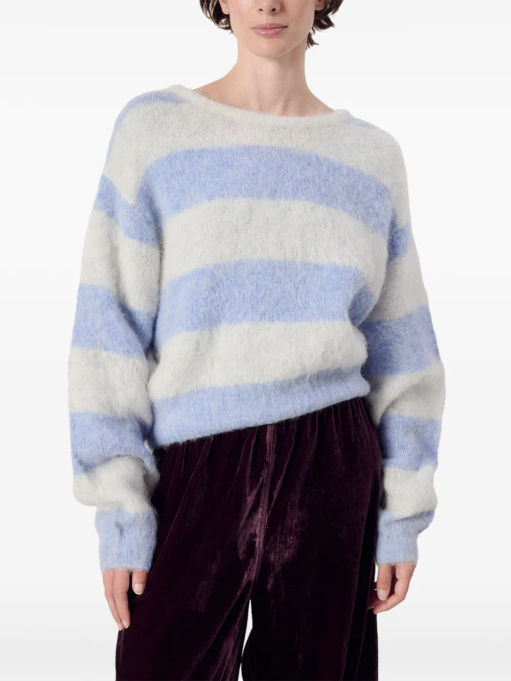 American Vintage Niby gestreepte trui Blauw