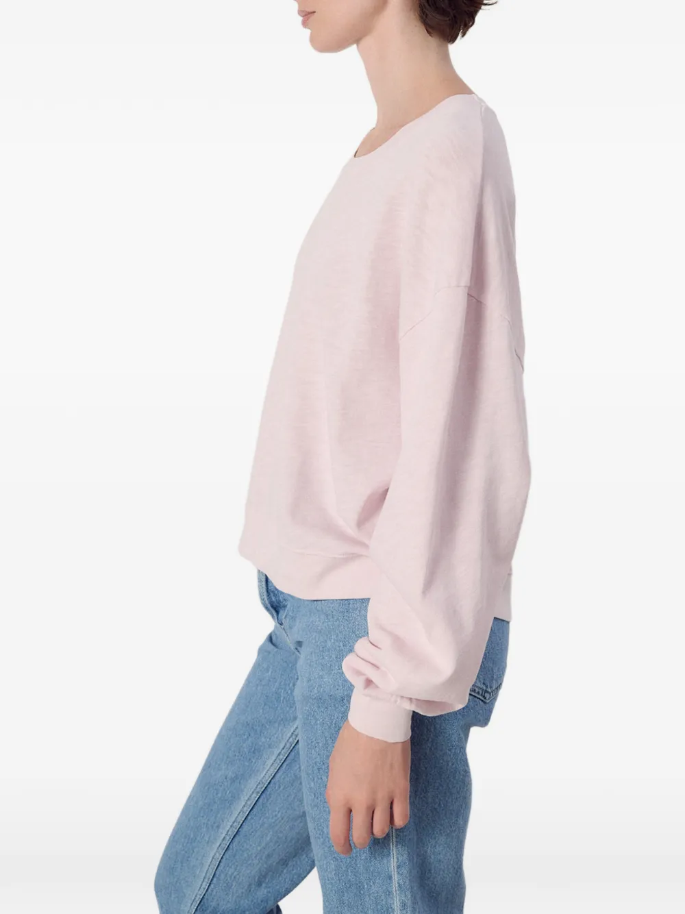 American Vintage Sonoma T-shirt met ronde hals Roze