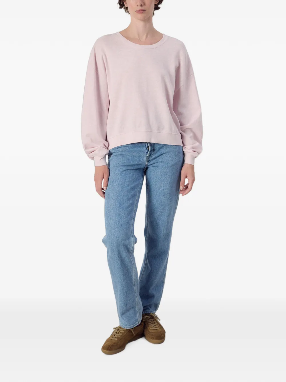 American Vintage Sonoma T-shirt met ronde hals Roze