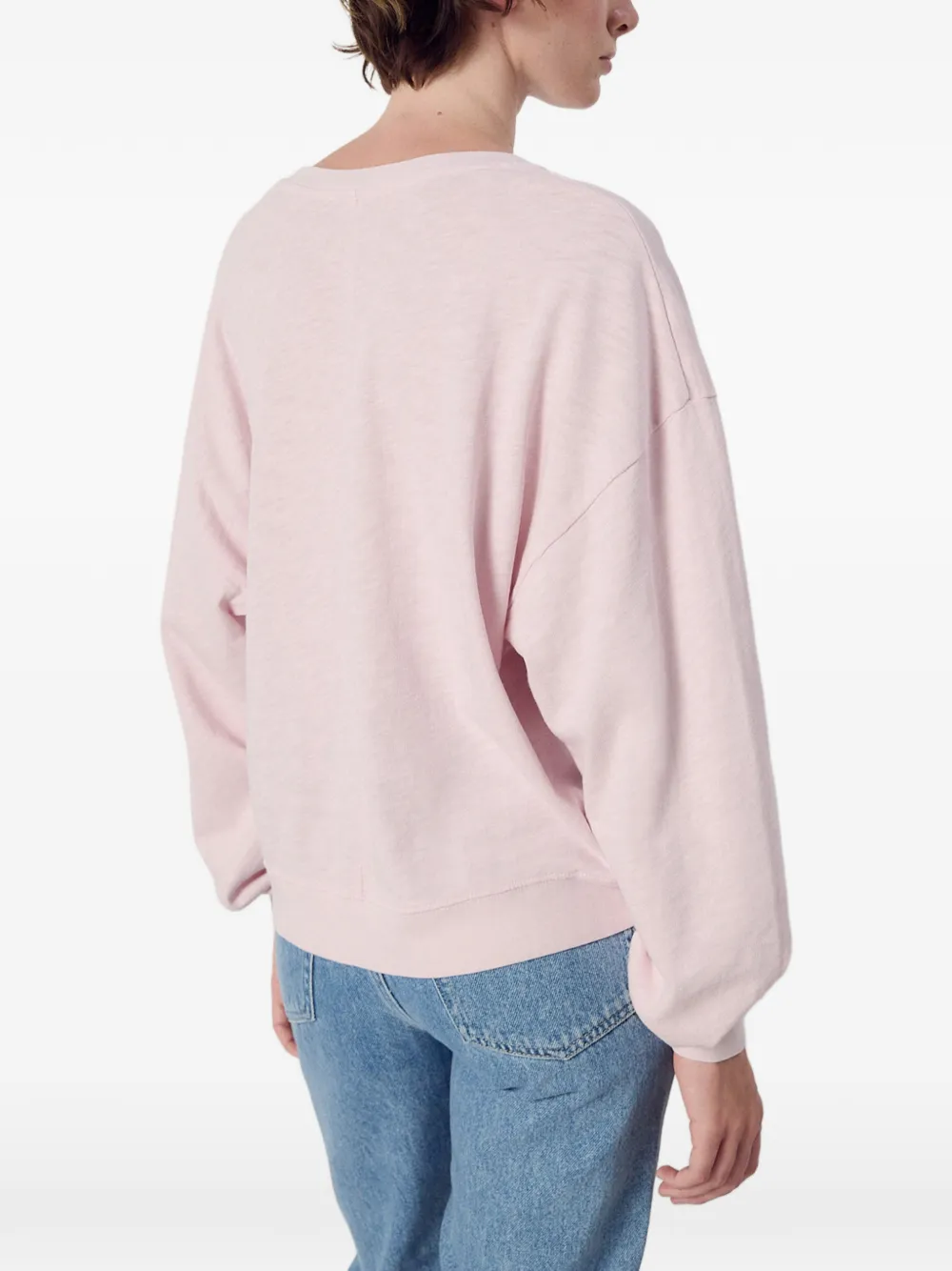 American Vintage Sonoma T-shirt met ronde hals Roze