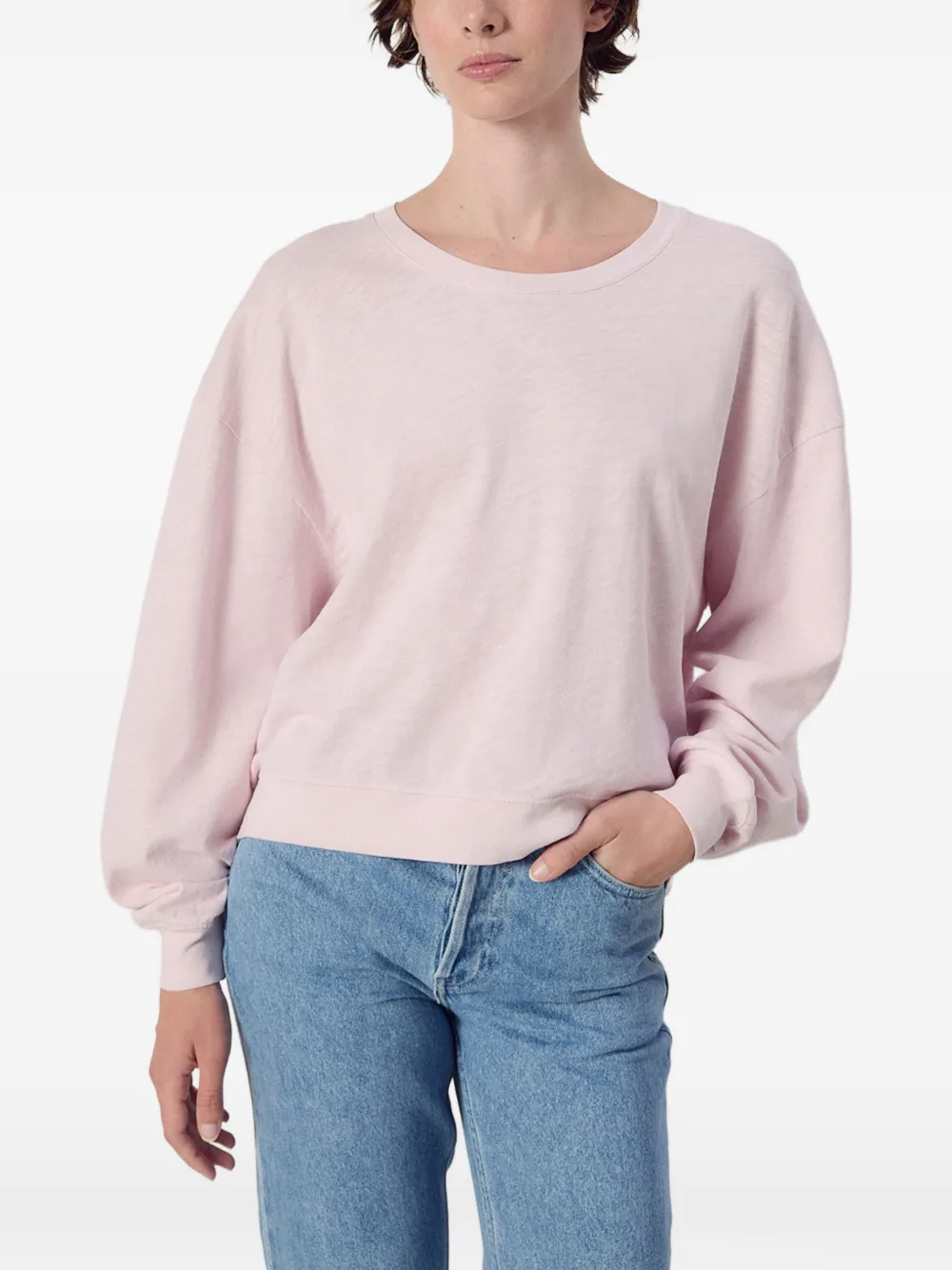 American Vintage Sonoma T-shirt met ronde hals Roze
