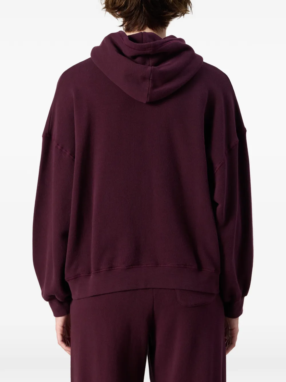 American Vintage Atubay hoodie met verlaagde schouders Paars