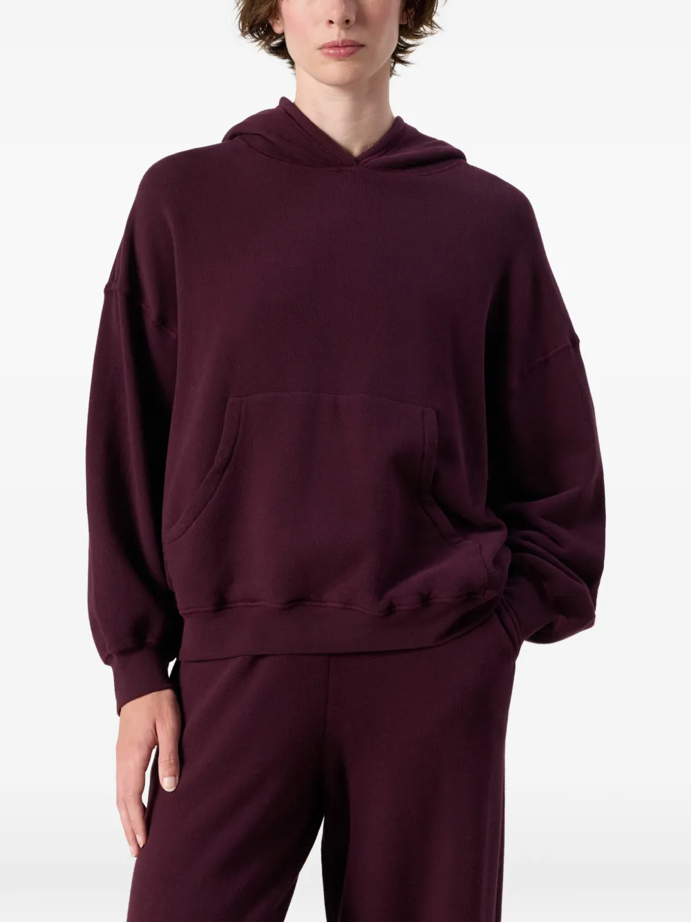 American Vintage Atubay hoodie met verlaagde schouders Paars