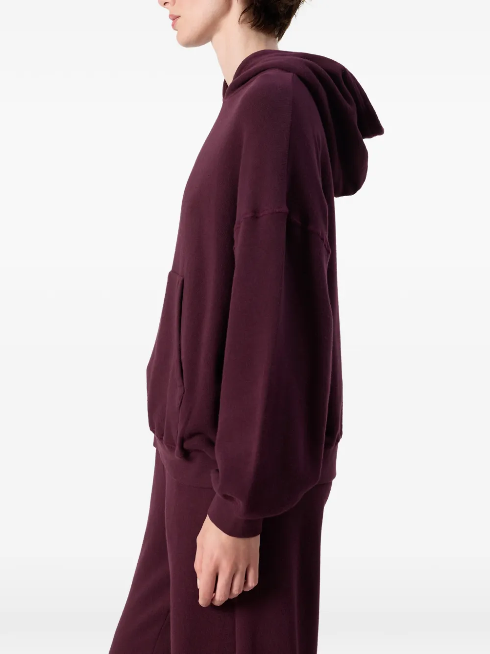 American Vintage Atubay hoodie met verlaagde schouders Paars