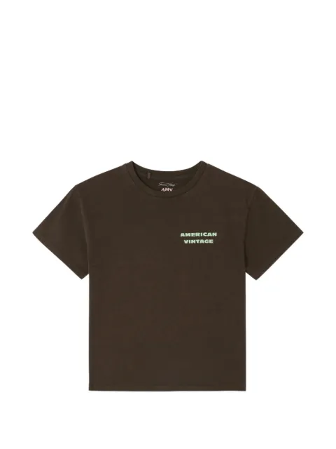 American Vintage Kids Fizvalley logo-print T-shirt