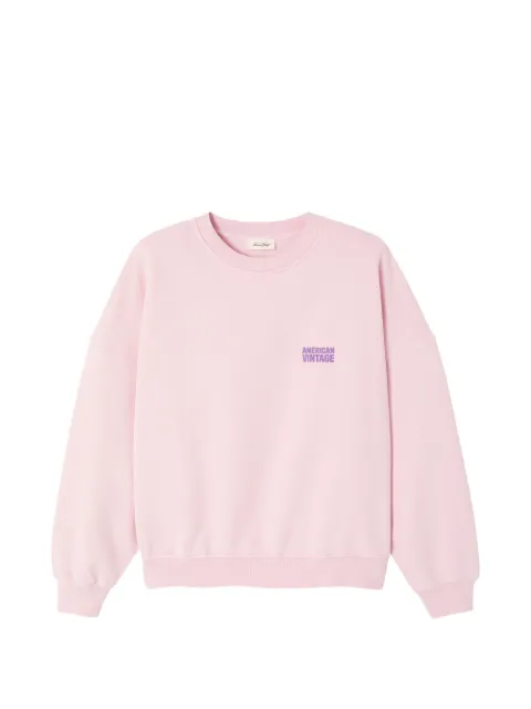 American Vintage Plizzy logo-patch sweatshirt