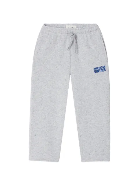 American Vintage Kids Evona logo-print track pants