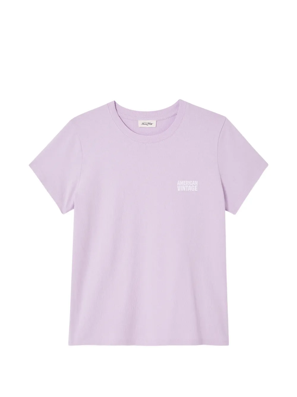 American Vintage Ykobow katoenen T-shirt met logo-print Paars