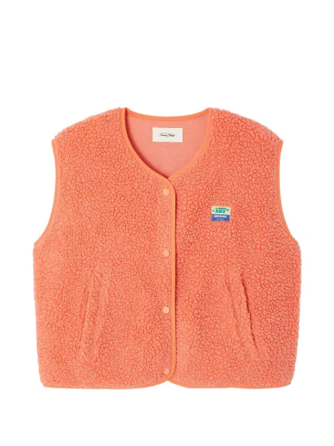 American Vintage Hoktown shearling-effect sleeveless jacket